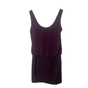 NWT Armani Exchange Dark Merlot Sleeveless Mini Stretch Print Dress Women’s XS